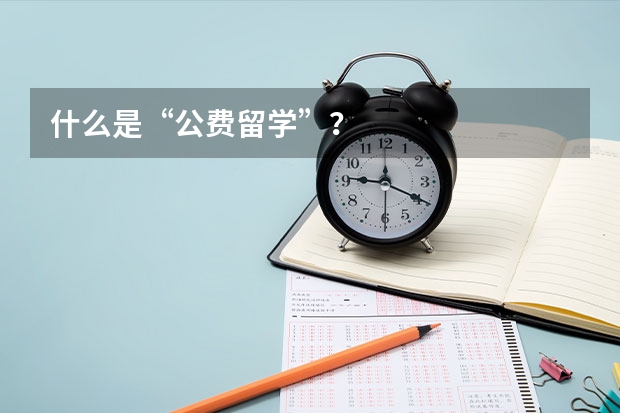 什么是“公费留学”？