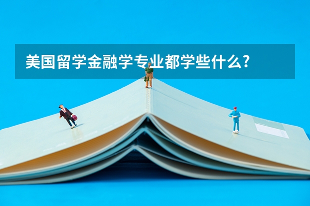 美国留学金融学专业都学些什么?