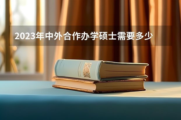 2023年中外合作办学硕士需要多少费用？