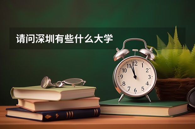 请问深圳有些什么大学