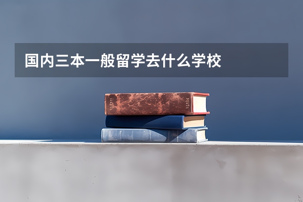 国内三本一般留学去什么学校