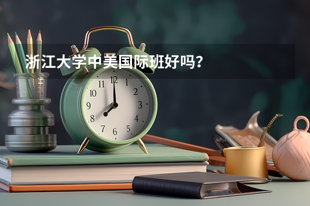 浙江大学中美国际班好吗？