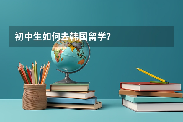 初中生如何去韩国留学？