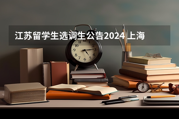 江苏留学生选调生公告2024 上海选调生2024年报考条件