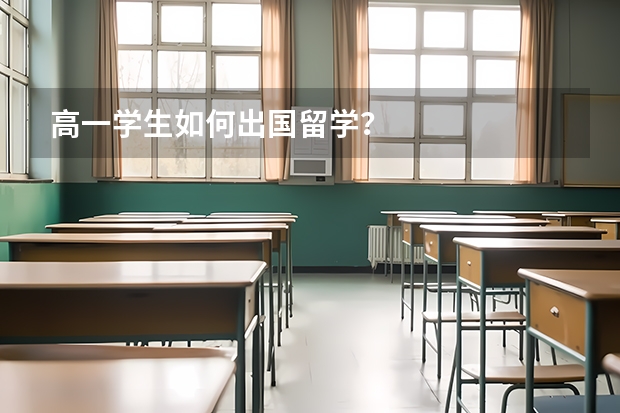 高一学生如何出国留学？