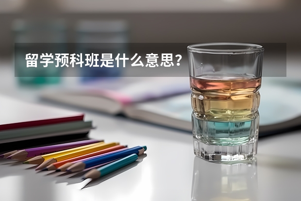 留学预科班是什么意思？