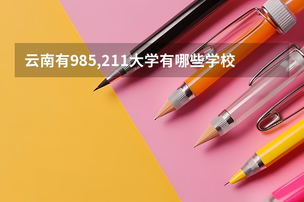 云南有985,211大学有哪些学校