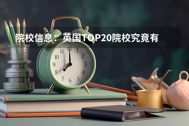 院校信息：英国TOP20院校究竟有哪些糟点？