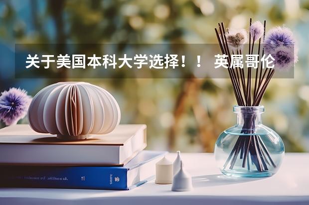 关于美国本科大学选择！！ 英属哥伦比亚大学世界排名之综合排名：