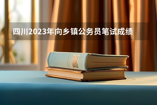 四川2023年向乡镇公务员笔试成绩排名（国家公务员公派出国留学）