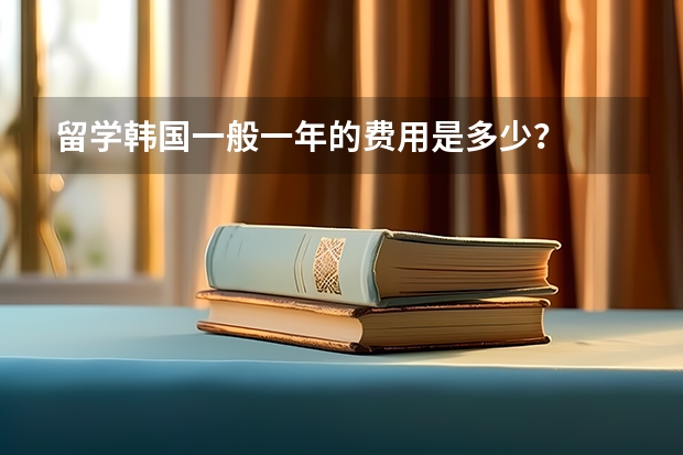 留学韩国一般一年的费用是多少？