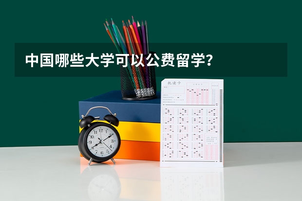 中国哪些大学可以公费留学？